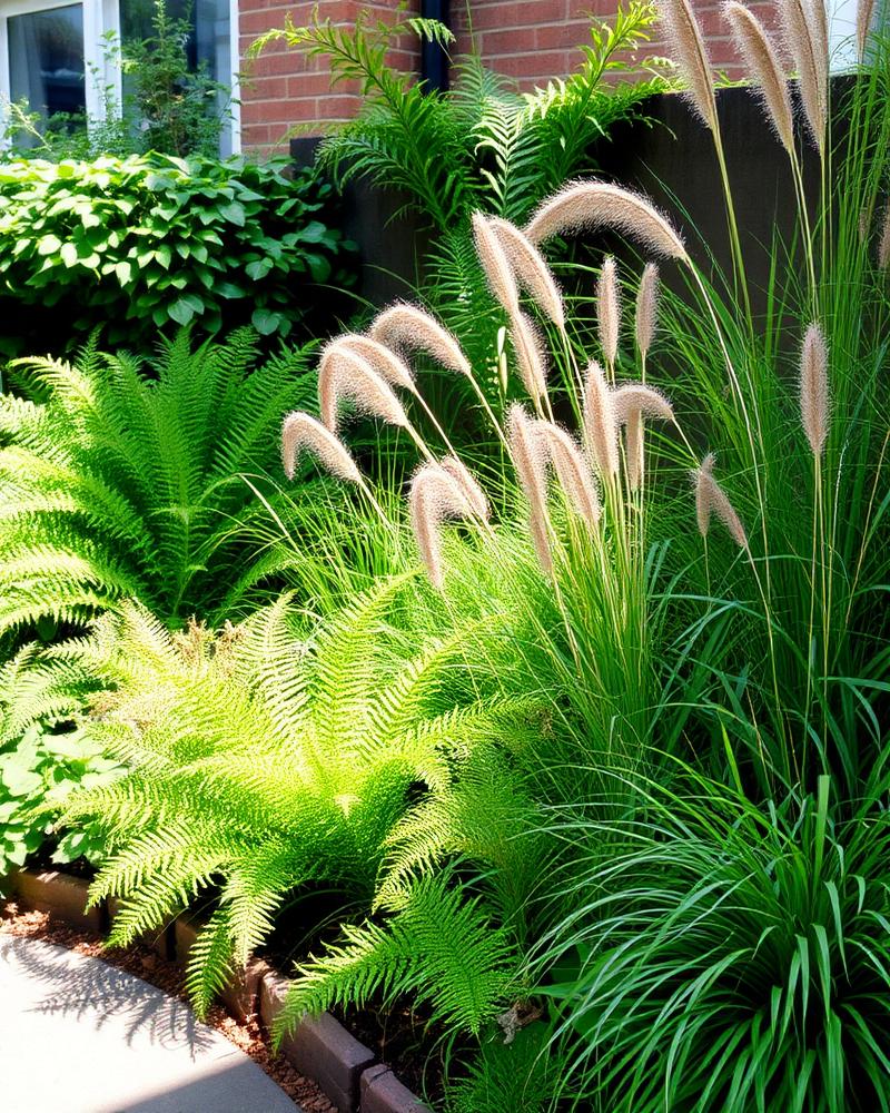 Planting scheme in a small Glasgow garden
